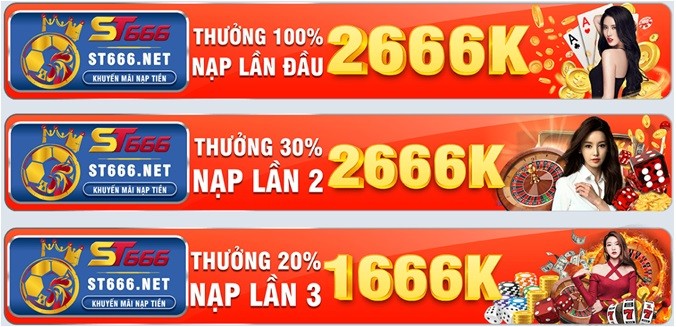 ST666 với phong phú các chương trình khuyến mãi