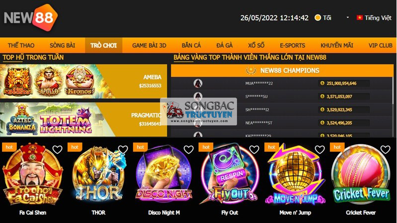 Giới thiệu về slot game tại New88