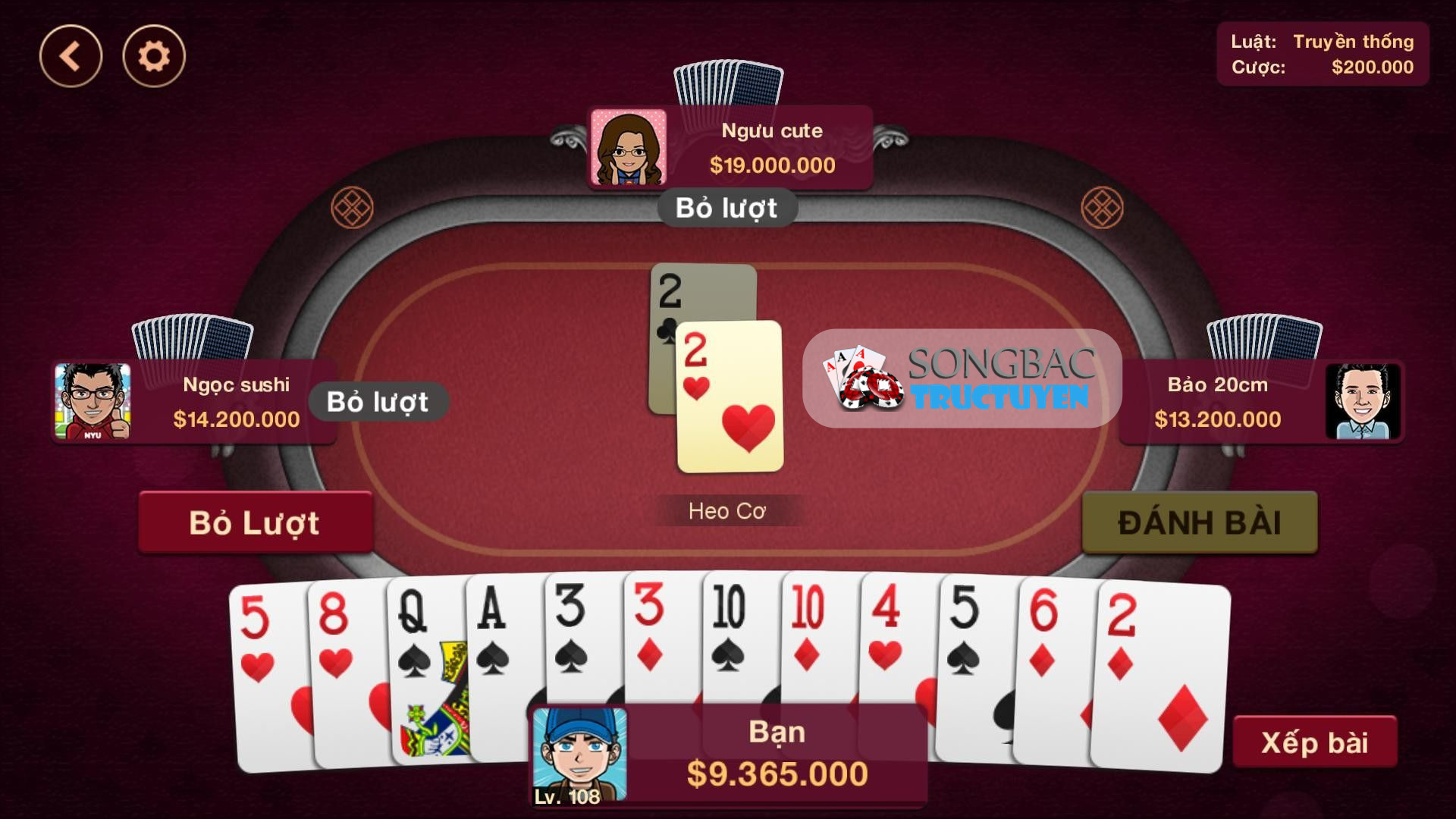 Các game đánh bài miễn phí được yêu thích nhất hiện nay