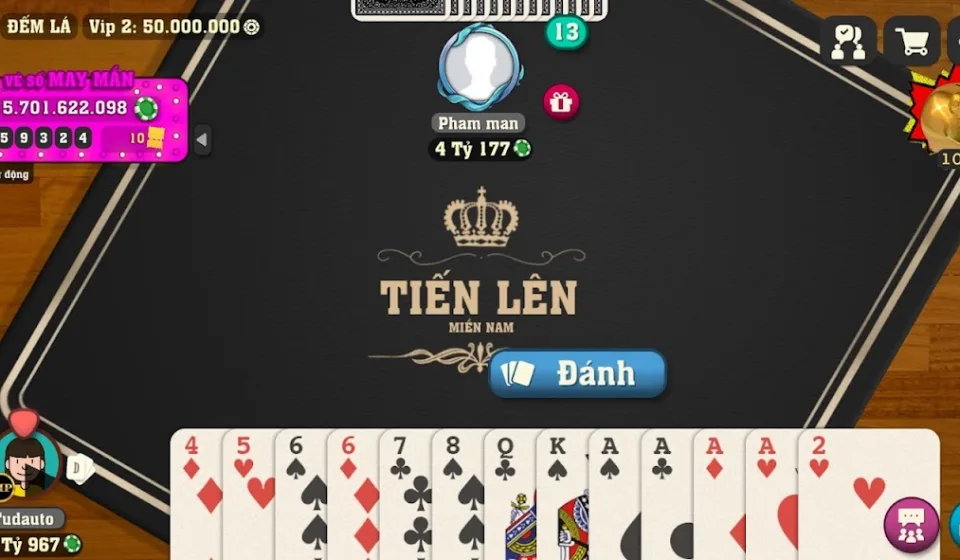 Cách chơi tiến lên online